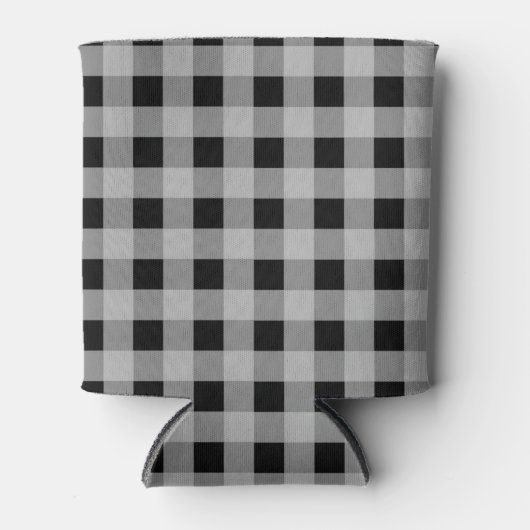 Zwarte en grijze buffels blikjeskoeler (Voorkant)