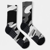 zwarte en grijze camo abstract sokken (Rechts)