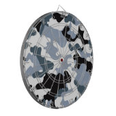 Zwarte en grijze Camo Darboard Dartbord (Voorkant Links)