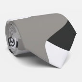 Zwarte en grijze Camo Stropdas (Opgerold)