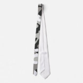 Zwarte en grijze Camo Stropdas (Achterkant)