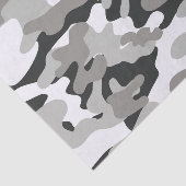 Zwarte en grijze Camo Tissuepapier (Detail)