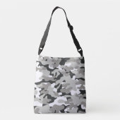 Zwarte en grijze Camouflage Cross Body Bag Crossbody Tas (Achterkant)