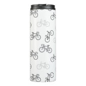 Zwarte en grijze fietsen thermosbeker (Achterkant)