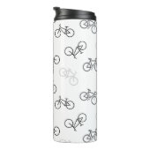 Zwarte en grijze fietsen thermosbeker (Geroteerd rechts)