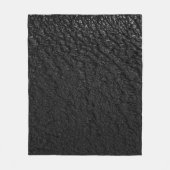 Zwarte en grijze florale textiel fleece deken (Voorkant)