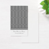 Zwarte en grijze harringbone die kaarten afgeeft visitekaartje (Bureau)