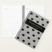 Zwarte en grijze kat planner (Display)
