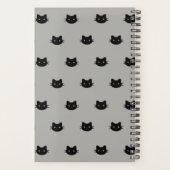 Zwarte en grijze kat planner (Achterkant)