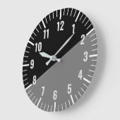 zwarte en grijze klok met cijfers (Hoek)