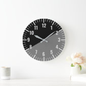 zwarte en grijze klok met cijfers (Huis)