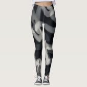 Zwarte en grijze Leggings (Voorkant)