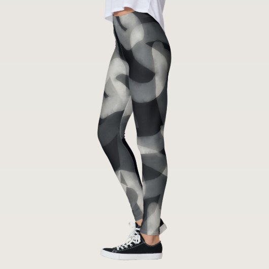 Zwarte en grijze Leggings (Links)