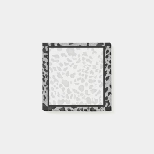 "Zwarte en grijze luipaard" 3x3 Post-it® Notes (Voorkant)