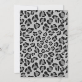 Zwarte en grijze luipaard, cheetah-patroon aankondiging