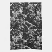 Zwarte en grijze marmer theedoek (Verticaal)
