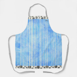 Zwarte en grijze moderne pokadots schort