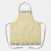 Zwarte en grijze moderne pokadots schort (Voorkant)