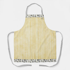 Zwarte en grijze moderne pokadots schort