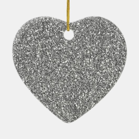 Zwarte en grijze Mustache Keramisch Ornament (Achterkant)