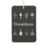 Zwarte en grijze pijlen luchtverfrisser (Voorkant)