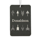 Zwarte en grijze pijlen luchtverfrisser (Achterkant)