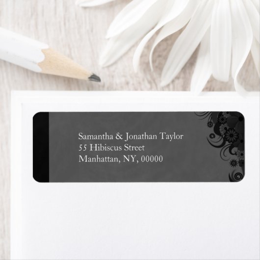 Zwarte en grijze platte labels voor het kleine ret (Insitu)