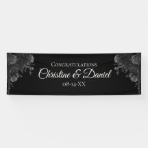 Zwarte en grijze Rozen Gothic Wedding