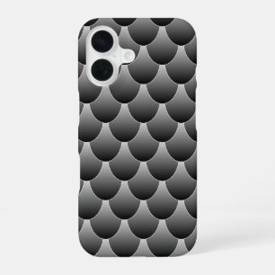 Zwarte en grijze schalen iPhone 16 hoesje