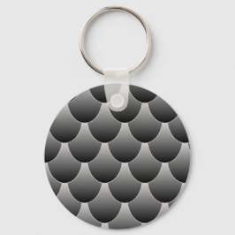Zwarte en grijze schalen sleutelhanger