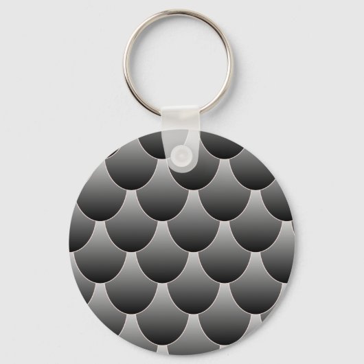 Zwarte en grijze schalen sleutelhanger (Voorkant)