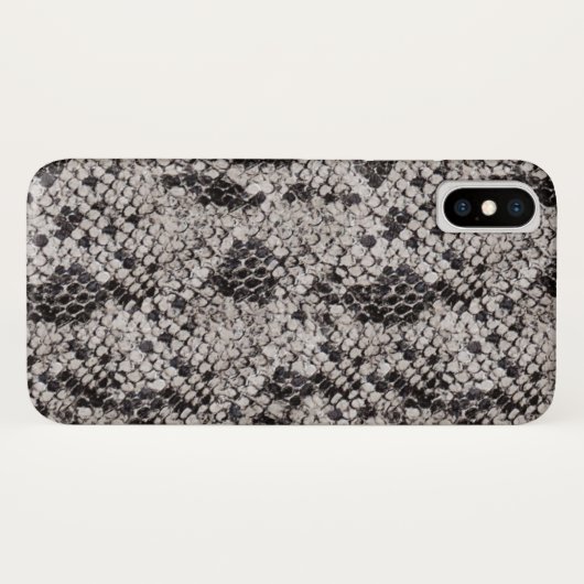 Zwarte en grijze slang Case-Mate iPhone case (Achterkant (horizontaal))