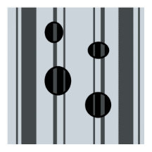 Zwarte en grijze stippen en lijnen