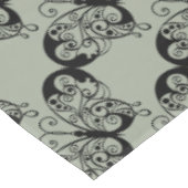 Zwarte en grijze vlinder tafelkleed (Gekanteld)