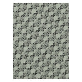 Zwarte en grijze vlinder tafelkleed (Voorkant)