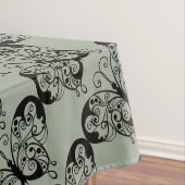 Zwarte en grijze vlinder tafelkleed (Voorbeeld)