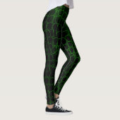 Zwarte en groene alligator leggings (Rechts)