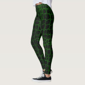 Zwarte en groene alligator leggings (Links)