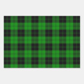 Zwarte en groene buffelplaat inpakpapier vel (Voorkant 2)