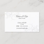 zwarte en groene Chic Visitekaartjes (Achterkant)