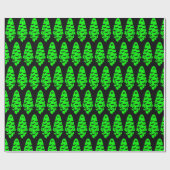 Zwarte en groene geest cadeaupapier (Vlak)