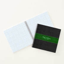 Zwarte en groene gestikte namaakleer Vintage