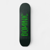 Zwarte en groene monsterskateboard skateboard (Voorkant)