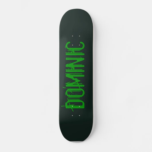 Zwarte en groene monsterskateboard skateboard (Voorkant)