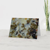 "Zwarte en groene olijven" Birthday Kaart