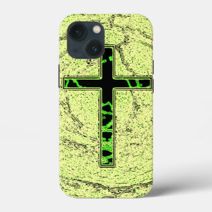 ZWARTE EN GROENE RUIMTE MET MARBLE ACHTERGROND Case-Mate iPhone CASE