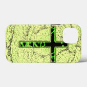 ZWARTE EN GROENE RUIMTE MET MARBLE ACHTERGROND Case-Mate iPhone CASE (Achterkant (horizontaal))