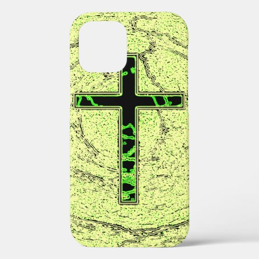 ZWARTE EN GROENE RUIMTE MET MARBLE ACHTERGROND Case-Mate iPhone CASE (Achterkant)