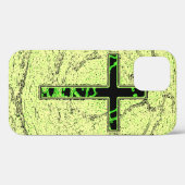 ZWARTE EN GROENE RUIMTE MET MARBLE ACHTERGROND Case-Mate iPhone CASE (Achterkant (horizontaal))