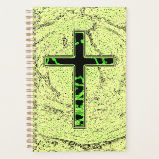 ZWARTE EN GROENE RUIMTE MET MARBLE ACHTERGROND PLANNER